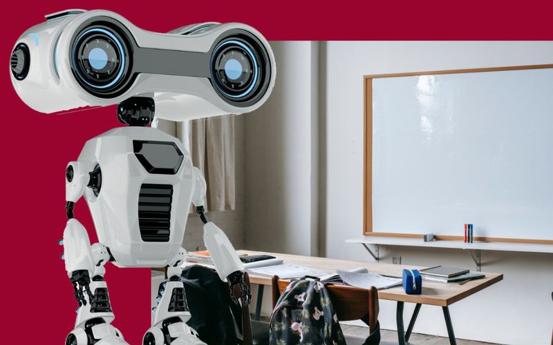 AI robot i klassrum