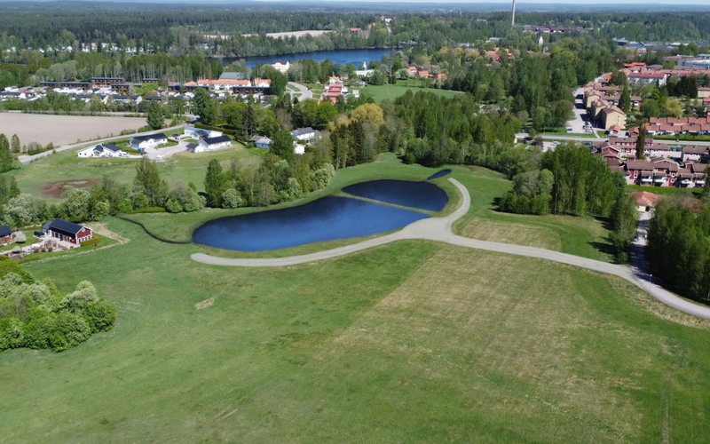 Vy över Storbodammen.